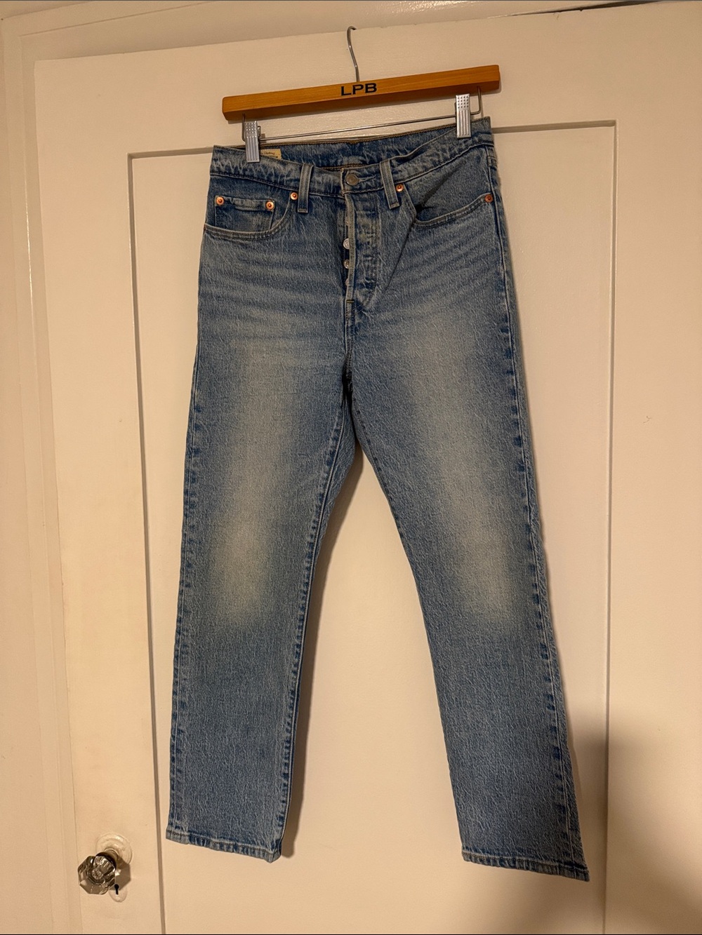 Levi’s Light Blue Women's Straight-Leg Jeans w stretch